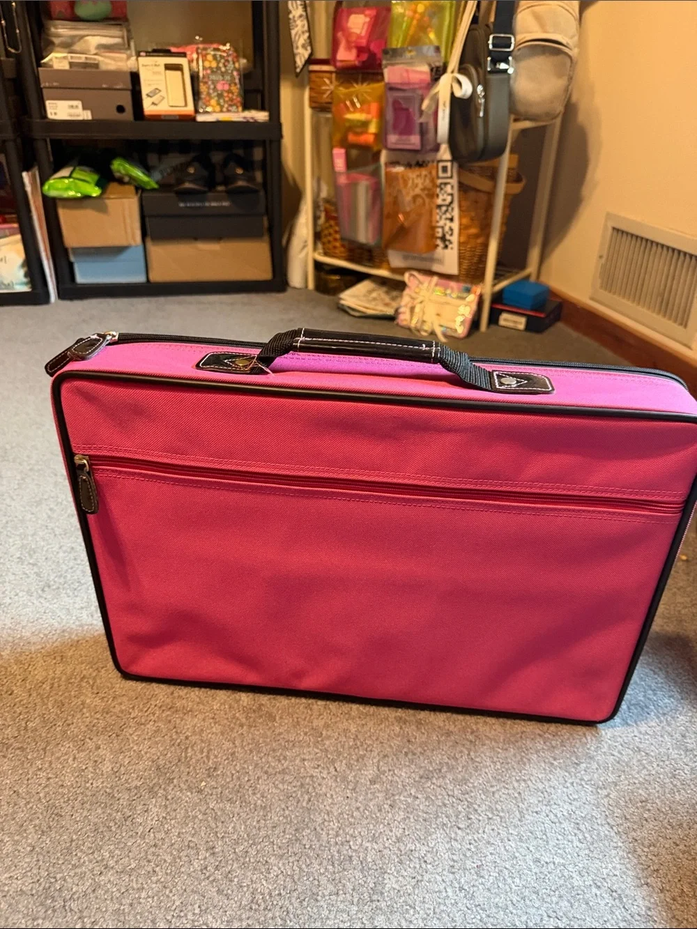 Pink Travel Jewelry and Accessory Organizer Case